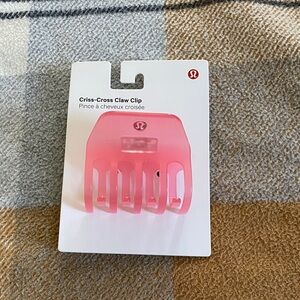 Lululemon Pink Criss-Cross Claw Clip